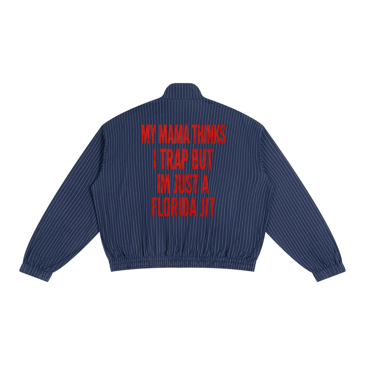 Mamma Thinks I Trap -- Full-Zip Track Jacket Unisex Striped