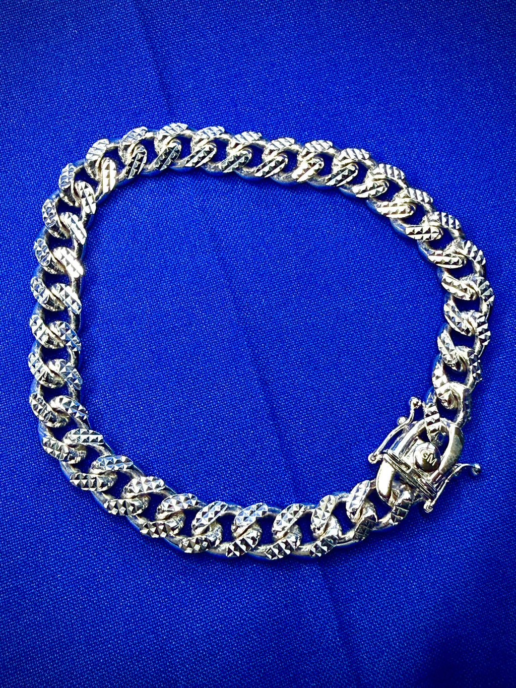Diamond Cut Miami Cuban Link Bracelet 8.4mm 8.5in