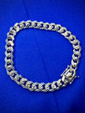 Diamond Cut Miami Cuban Link Bracelet 8.4mm 8.5in