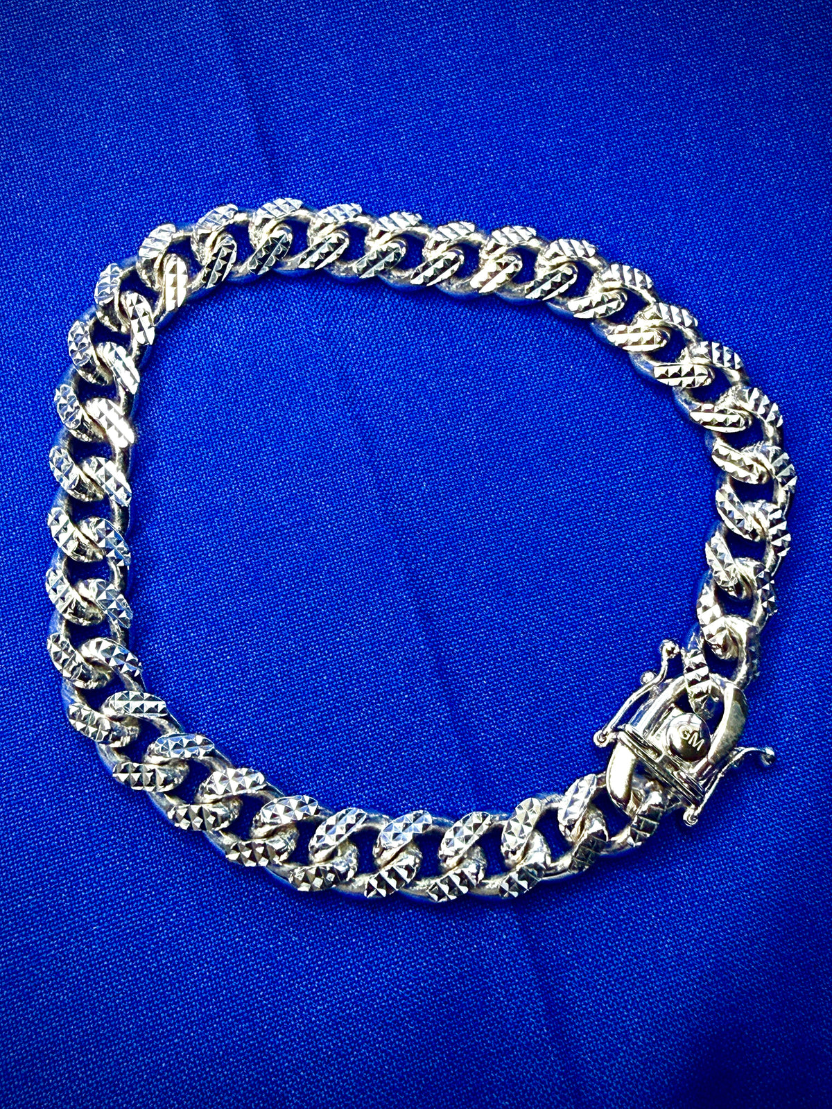 Diamond Cut Miami Cuban Link Bracelet 8.4mm 8.5in