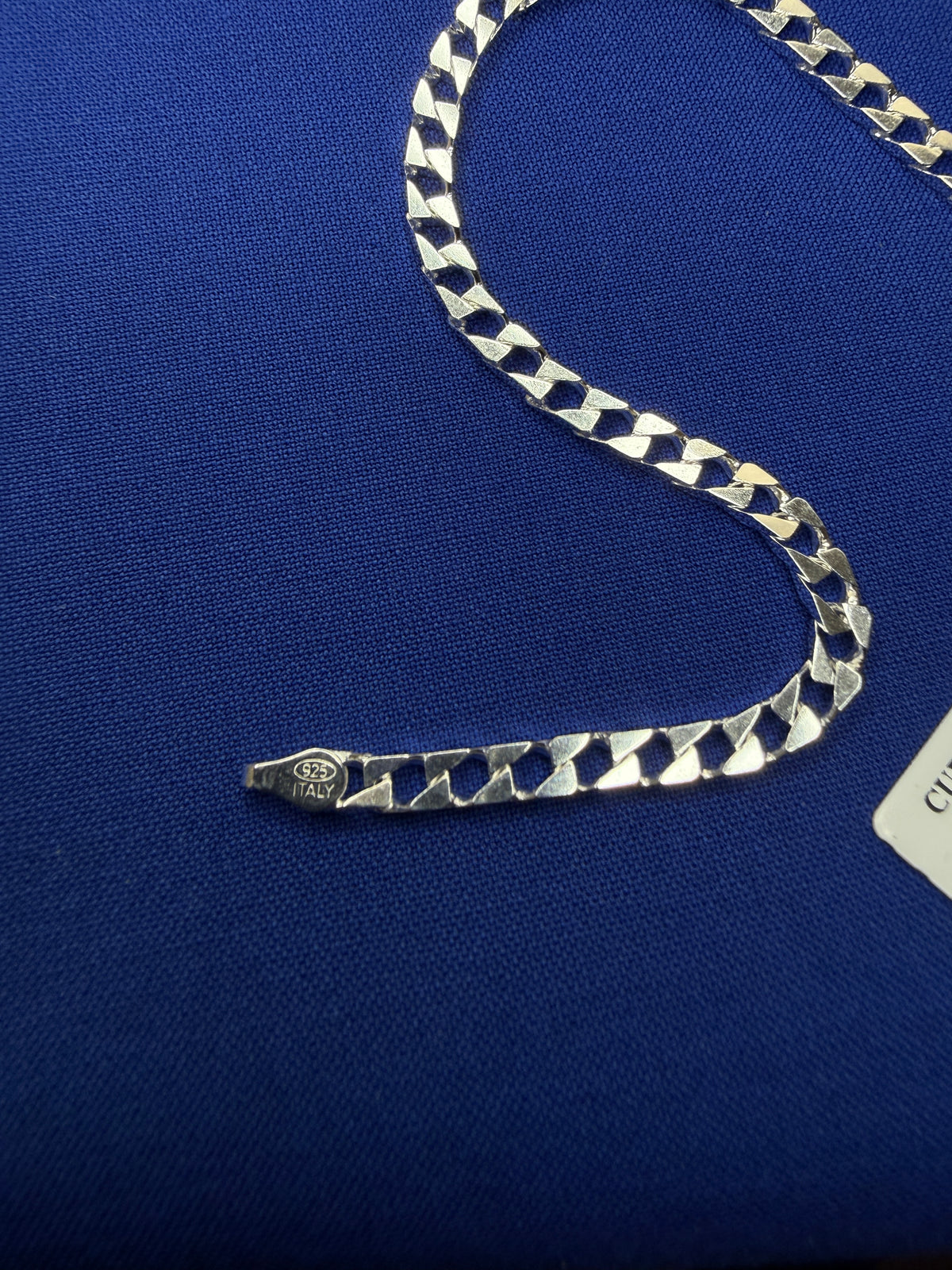 Diamond-Cut Curb Link Bracelet 3.1mm 8in