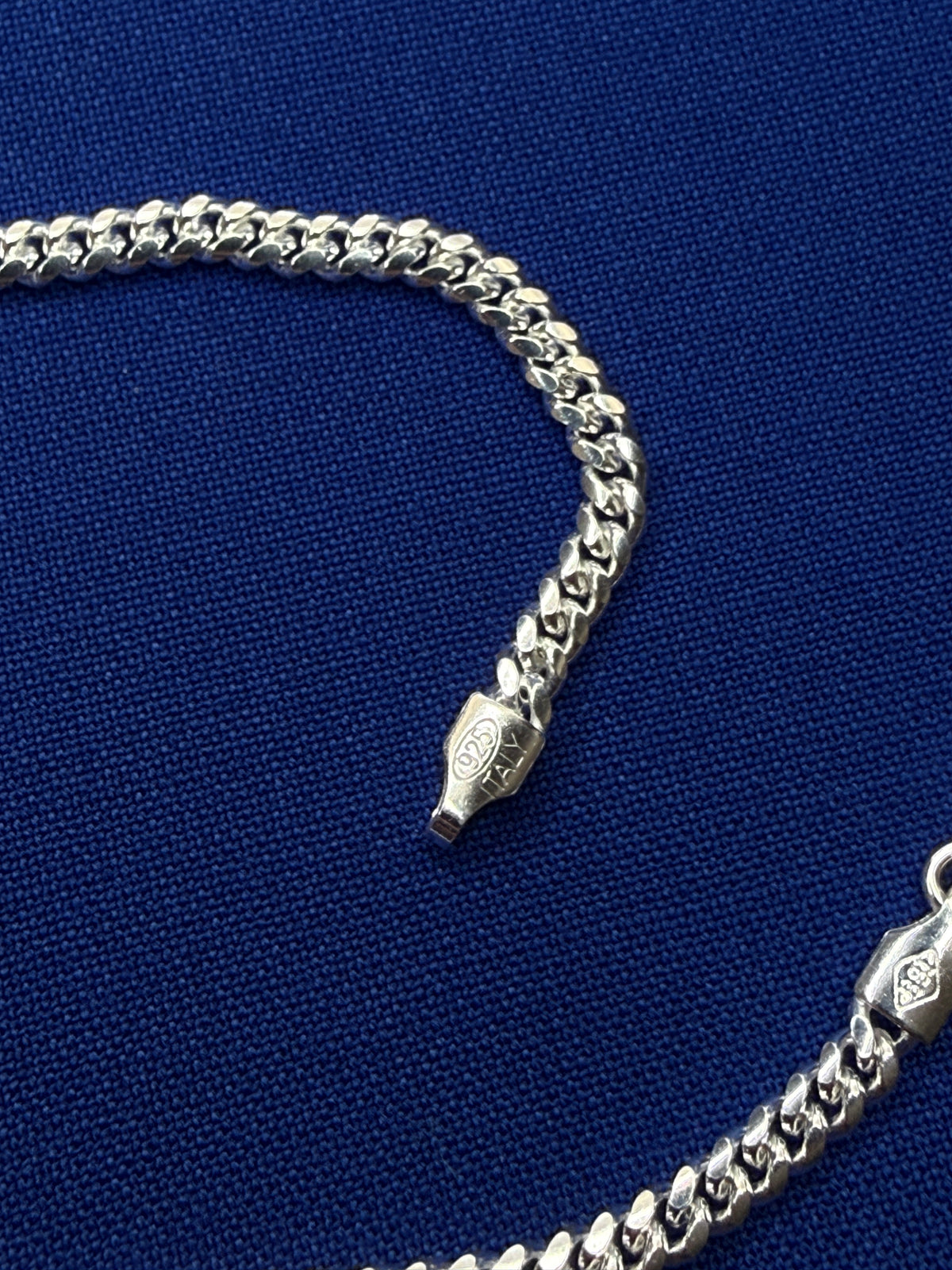 925 Italy Sterling Silver Miami Cuban Link Bracelet 3.8mm 8in