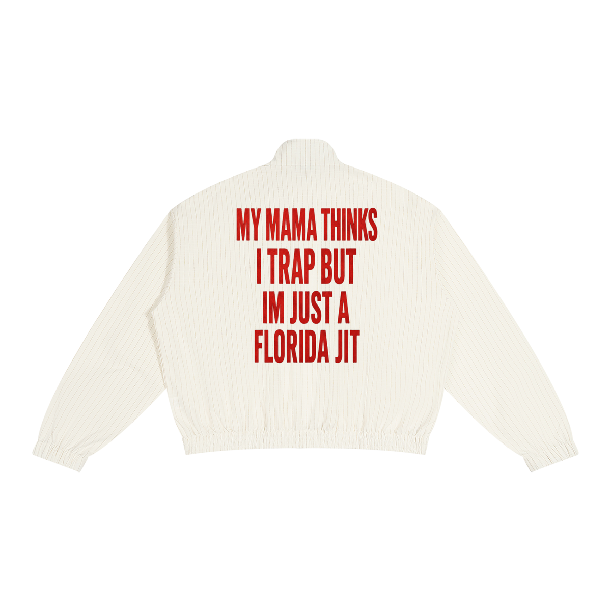 Mamma Thinks I Trap -- Full-Zip Track Jacket Unisex Striped