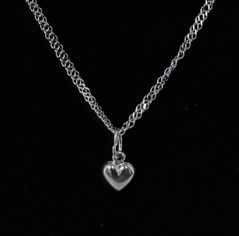 Heart Pendant Necklace 925