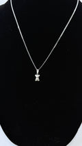 Teddy Bear Pendant 2mm Curb Chain Necklace