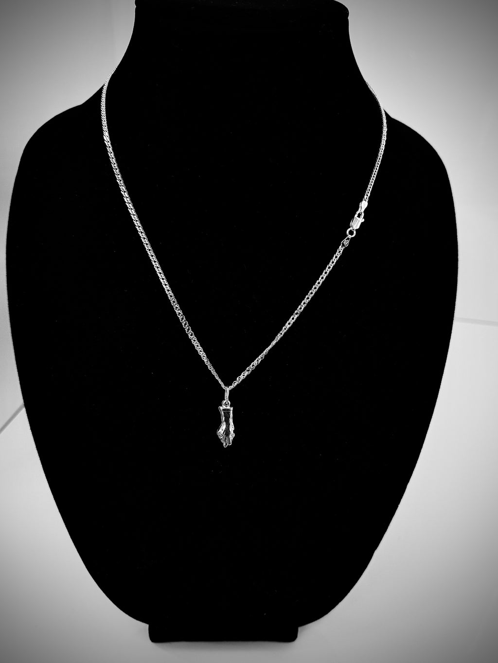 Figa Hand Pendant Braided Chain Necklace