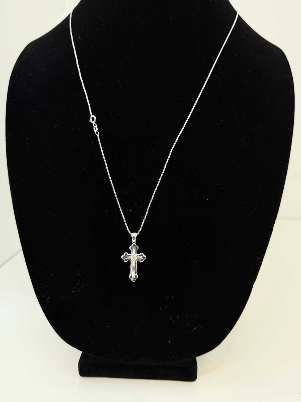 Cross Pendant Fine Chain Necklace