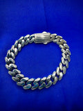 Miami Cuban Link Bracelet 12mm 8.5” Diamond Cut 925 Sterling Silver