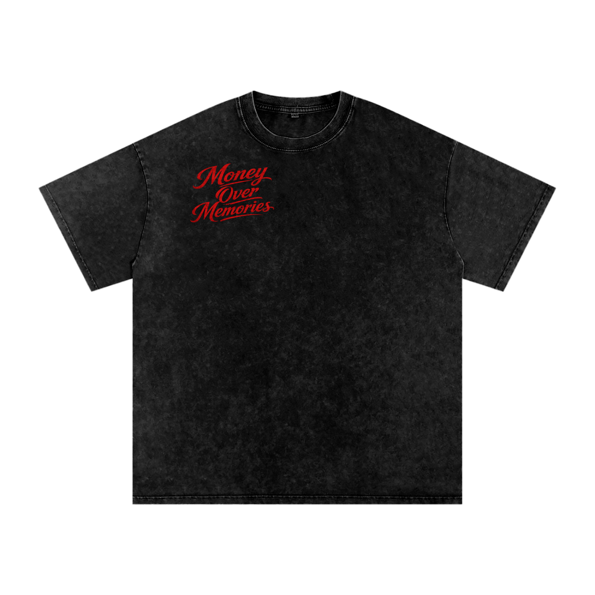Mamma Thinks I Trap-- Snow Washed Oversized Cotton T-Shirt