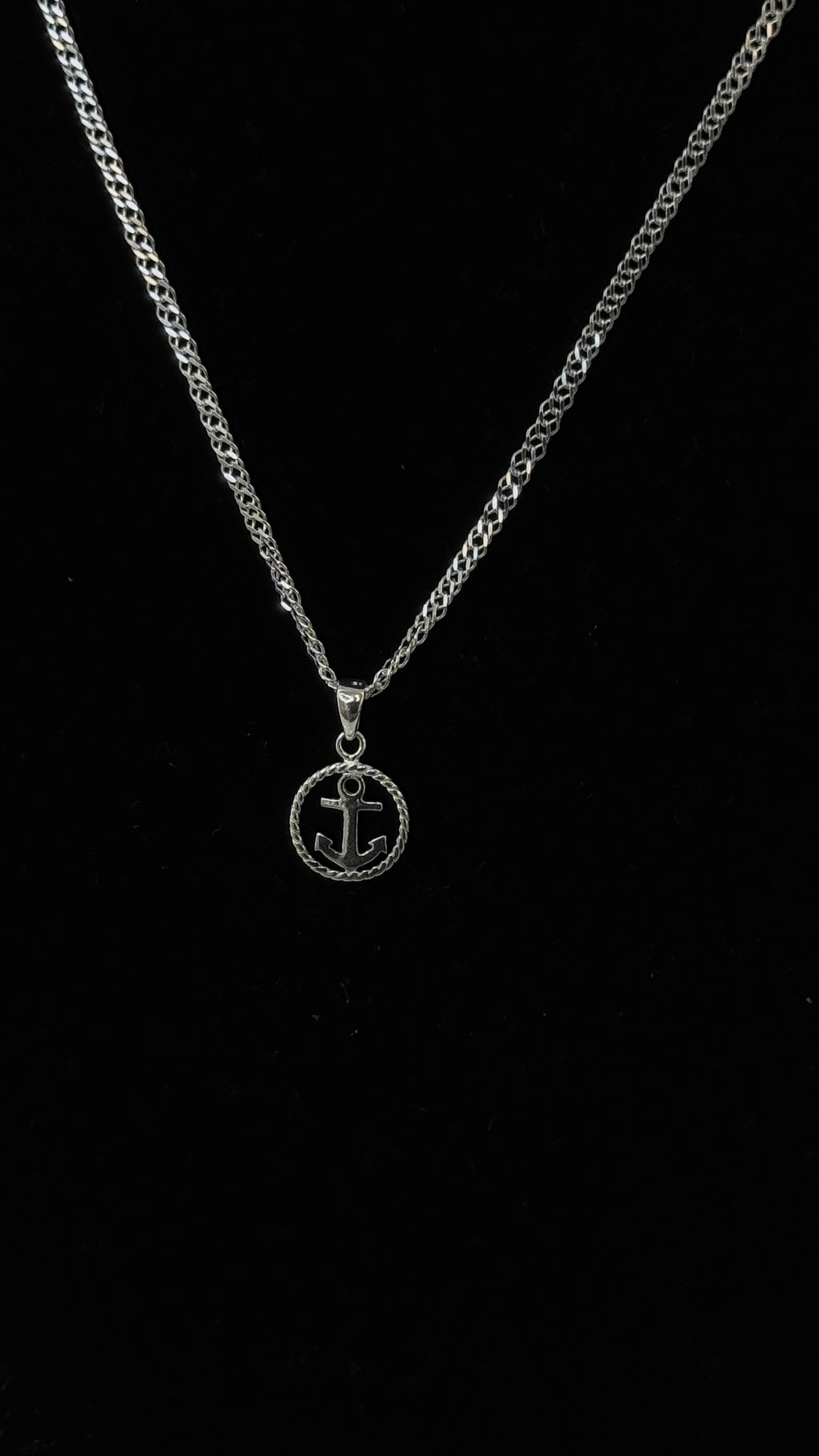 Anchor Pendant Necklace 925