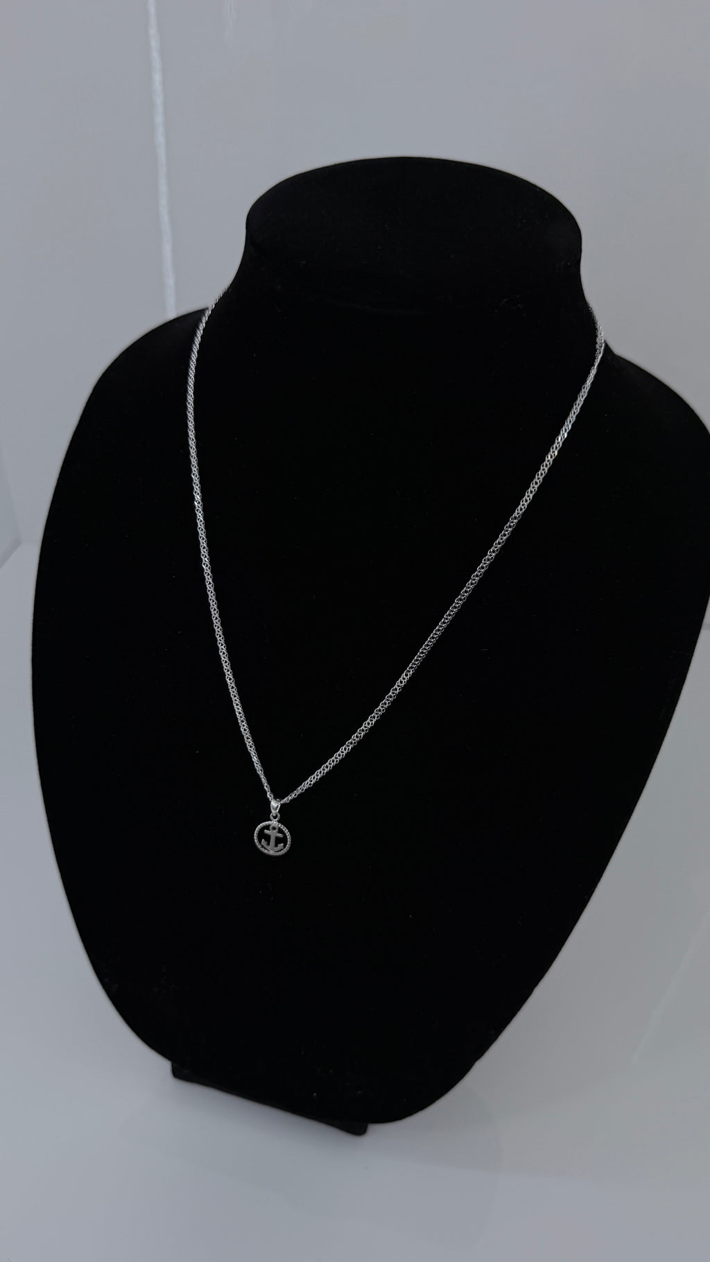 Anchor Pendant Necklace 925