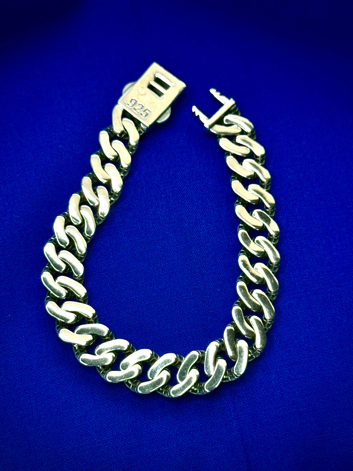 Miami Cuban Link Bracelet 12mm 8.5” Diamond Cut 925 Sterling Silver