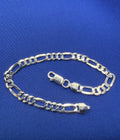Flat Figaro Link Bracelet 4.6mm 8