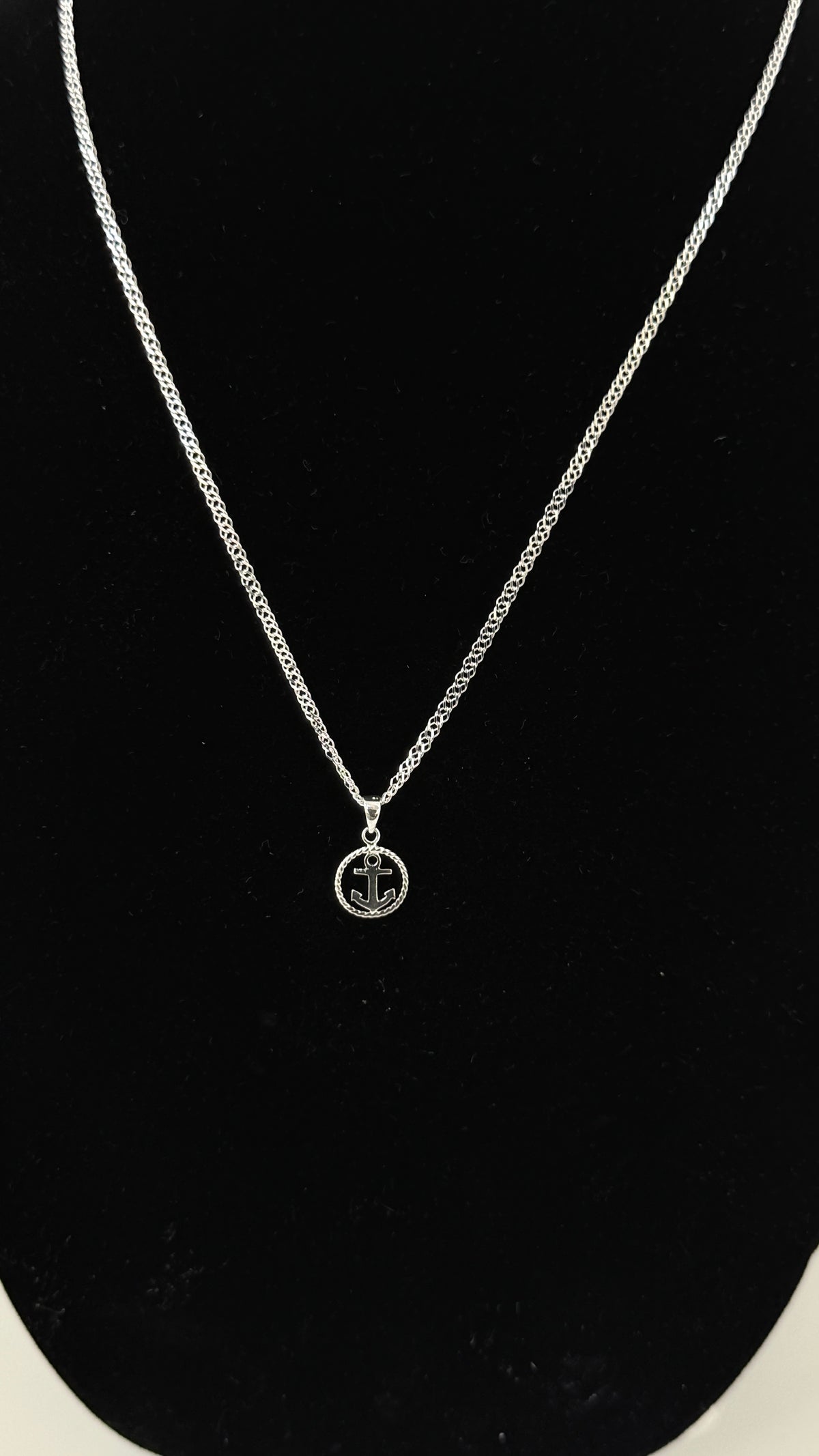 Anchor Pendant Necklace 925