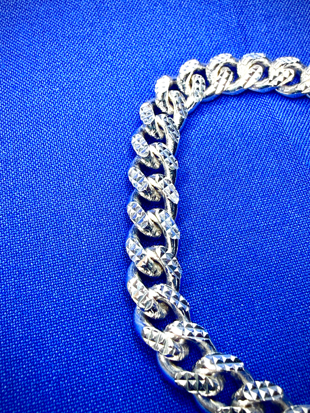 Diamond Cut Miami Cuban Link Bracelet 8.4mm 8.5in