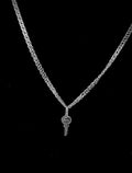 925 Sterling Silver Key Pendant Necklace