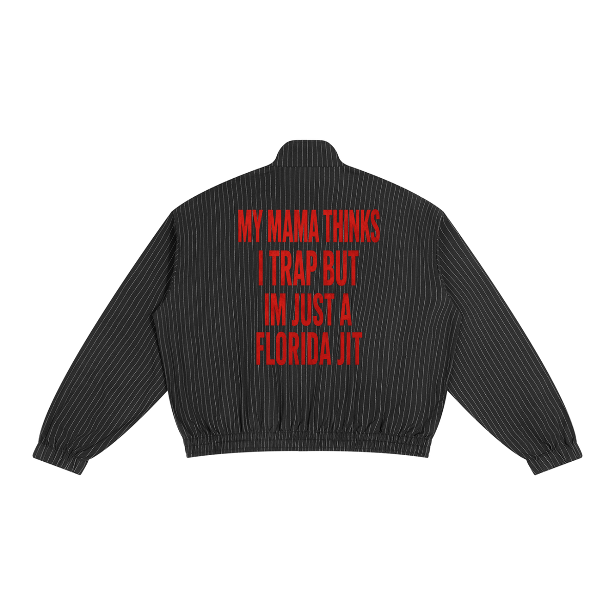 Mamma Thinks I Trap -- Full-Zip Track Jacket Unisex Striped