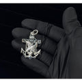 925 Sterling Silver Anchor Cross Eagle Pendant