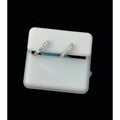 925 Sterling Silver Moissanite Hoop Earrings 0.36 CTW
